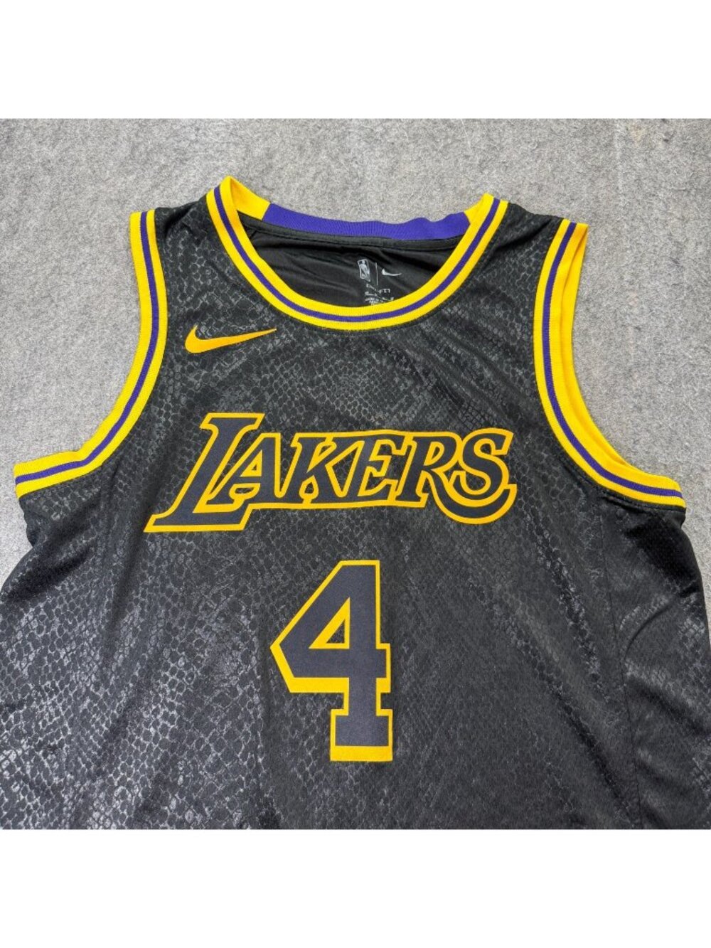 Los Angeles Lakers Nike Swingman Jersey Men M Black 44 #4 Alex Caruso